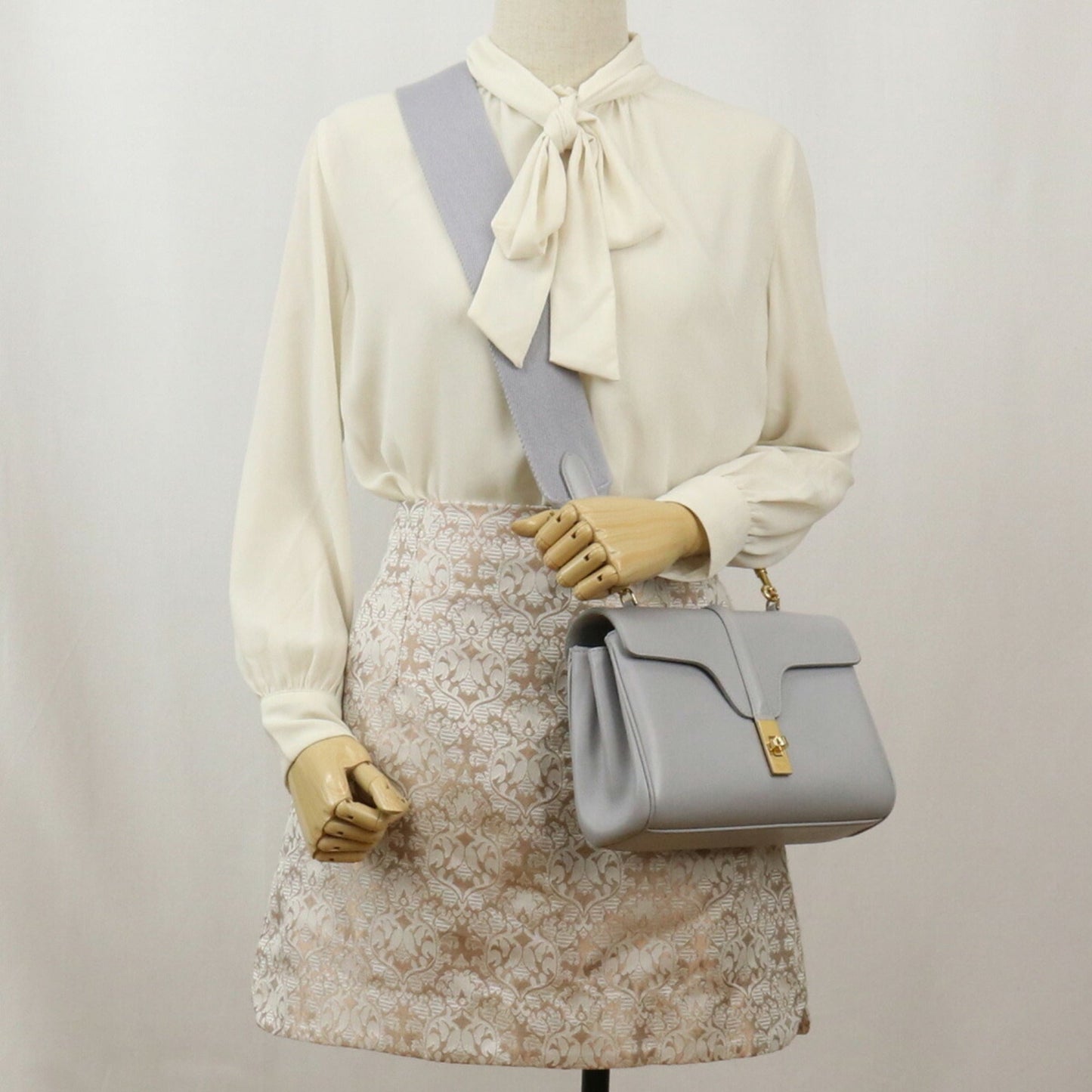 Celine Teen Soft 16 196853CR4.08GC Shoulder Bag Leather Ladies