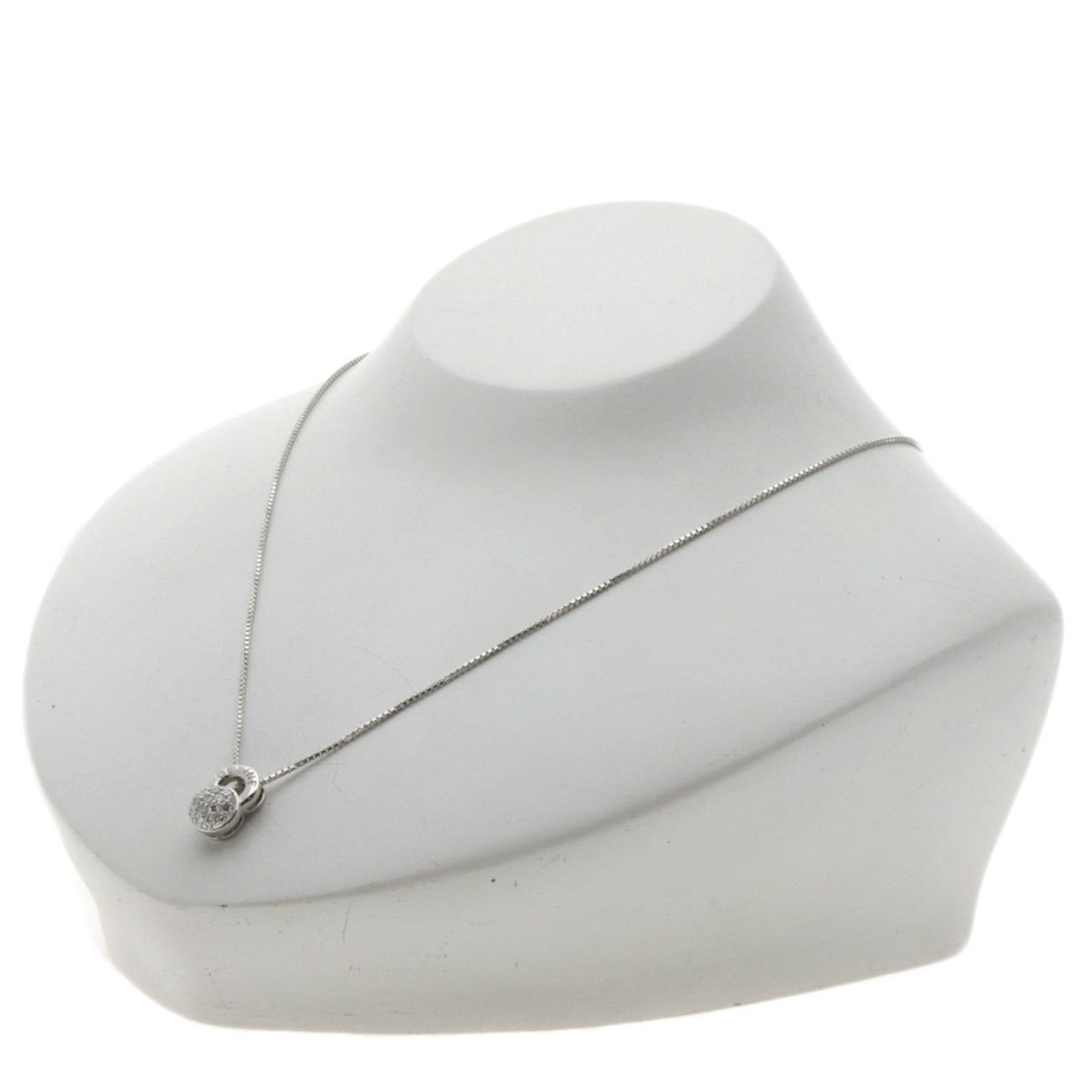 Celine Diamond Necklace Platinum PT850 PT900 Ladies