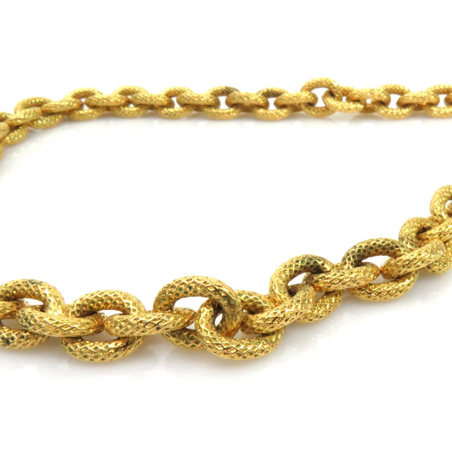 Chanel necklace here mark vintage gold x black metal material CHANEL ladies