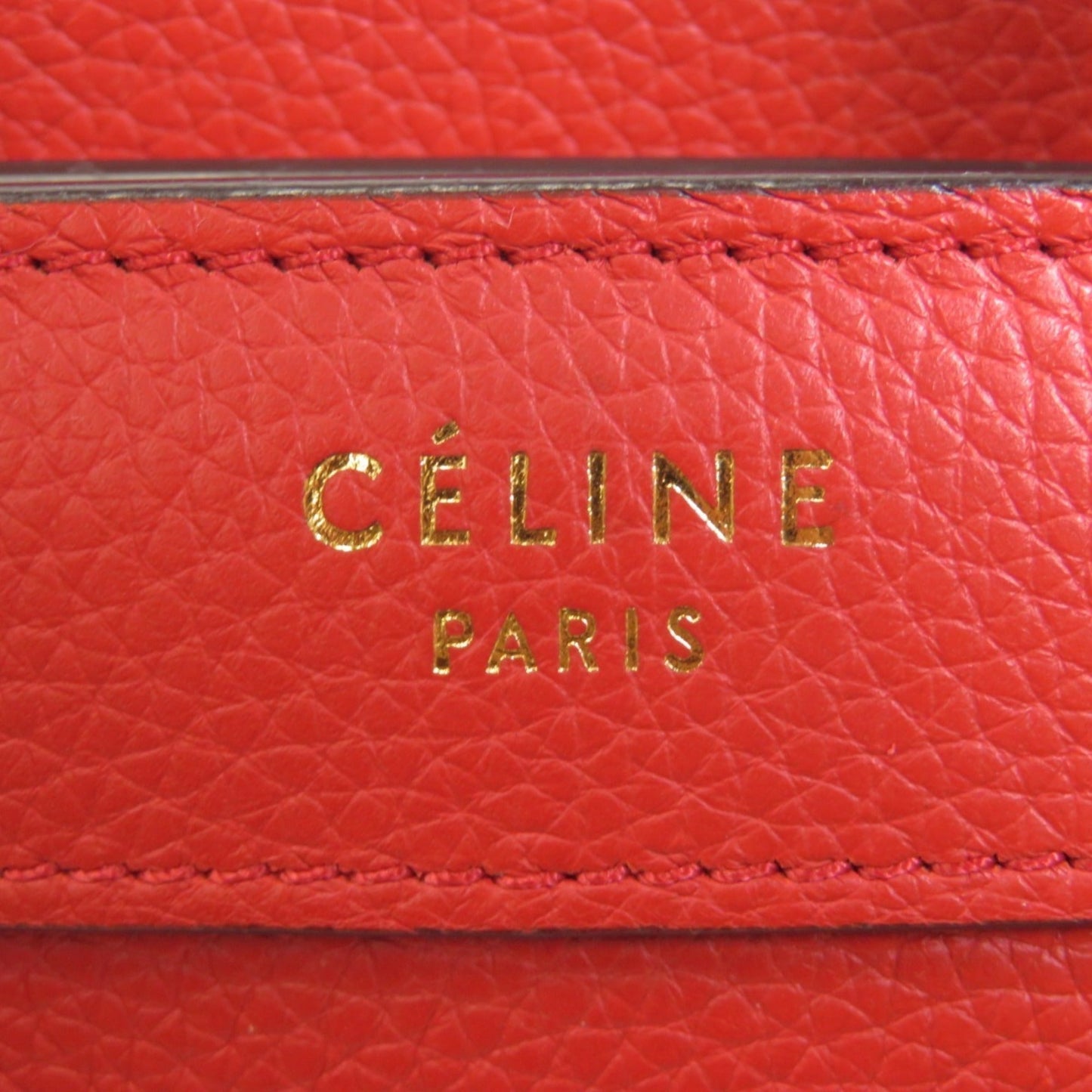Celine Luggage Nano Gold Hardware Handbag Calf Ladies