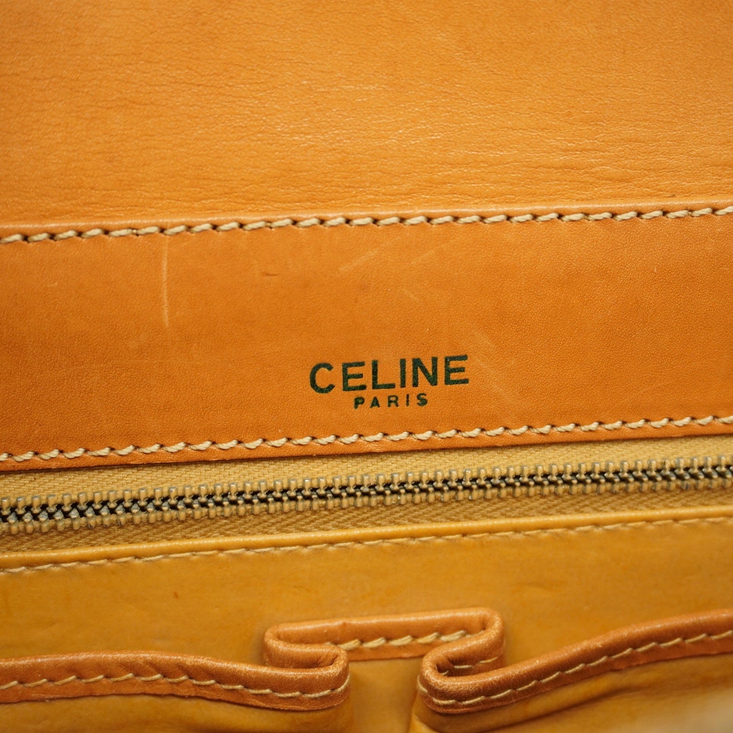Celine  Macadam Shoulder Bag Women's PVC,Leather Shoulder Bag Beige,Brown