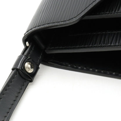 LOUIS VUITTON Epi Pochette Serie Dragonne Second Bag Noir Black Non-sticky M52762