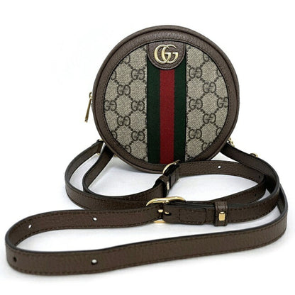 Gucci rucksack GG backpack beige green red gold offidia 598661-96iwg-8745 PVC leather GUCCI round sherry mini ladies chain