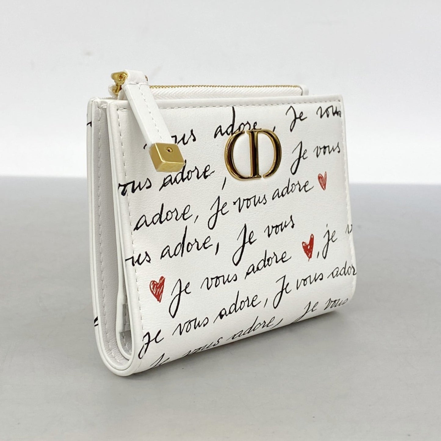 Christian Dior White Leather Wallet (Bi-Fold) ()