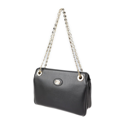 Gucci Black Leather Shoulder Bag