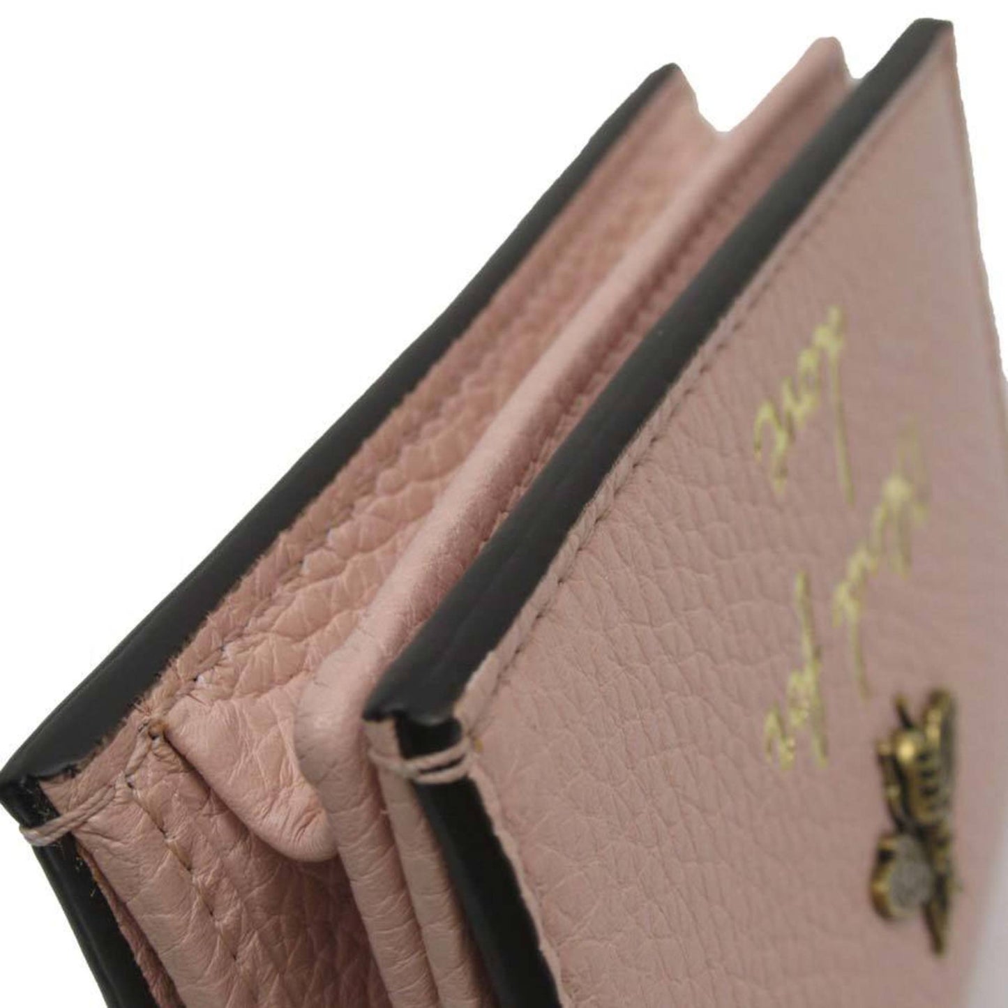 Gucci bi-fold wallet pink leather 460185