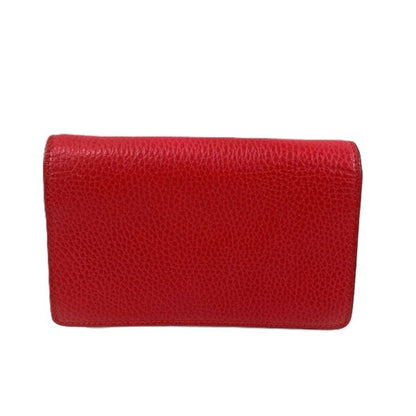 Gucci Red Color Leather Shoulder Bag