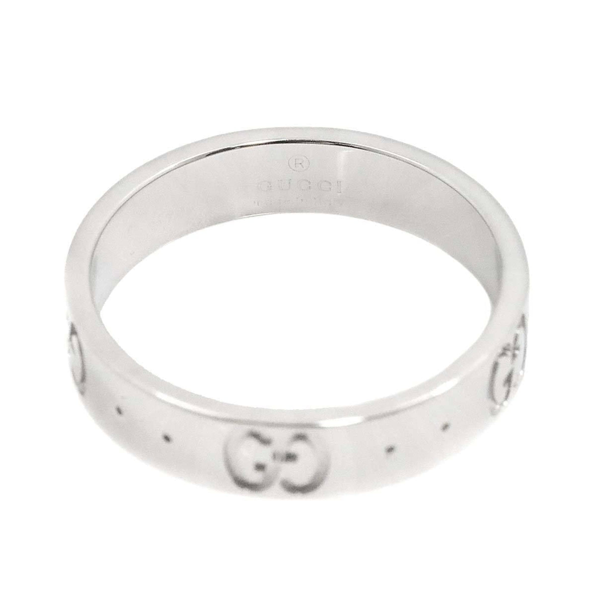 Gucci Icon Silver White Gold (18K) Band Ring