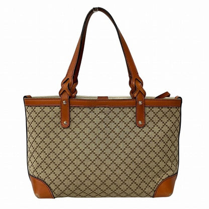 Gucci Diamante Beige Orange Canvas Pouch Shoulder Bag Tote Bag