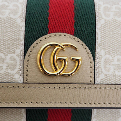 Gucci Ophidia GG Continental Beige 523153 Bifold Long Wallet Ladies Supreme