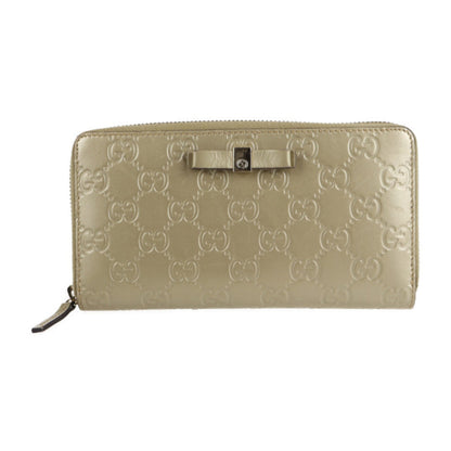 Gucci Champagne Gold Leather Coin Purse/Coin Case ()