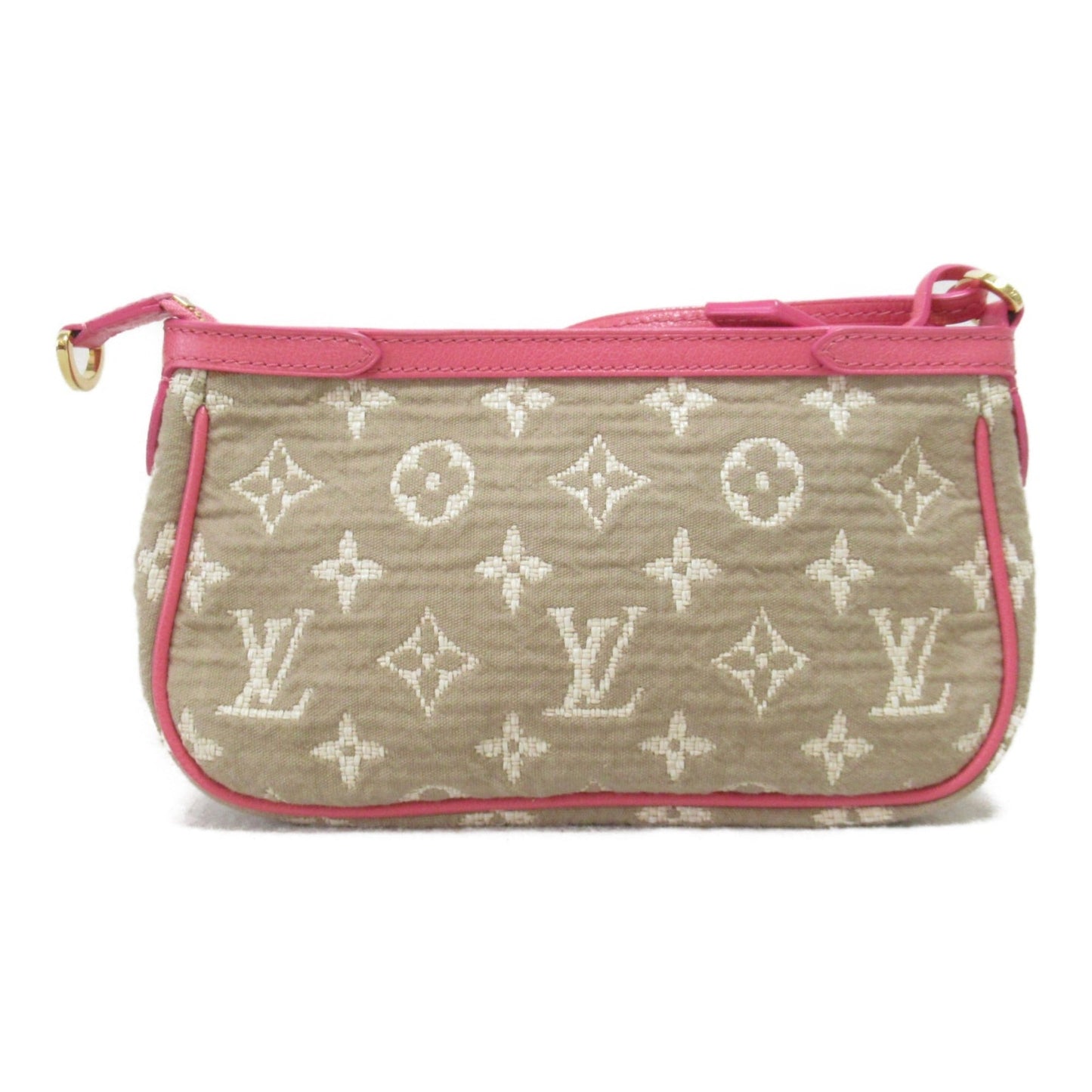 Louis Vuitton Pochette Accessoires Accessory Pouch Pink Rose PVC coated canvas Monogram Sabia M93069