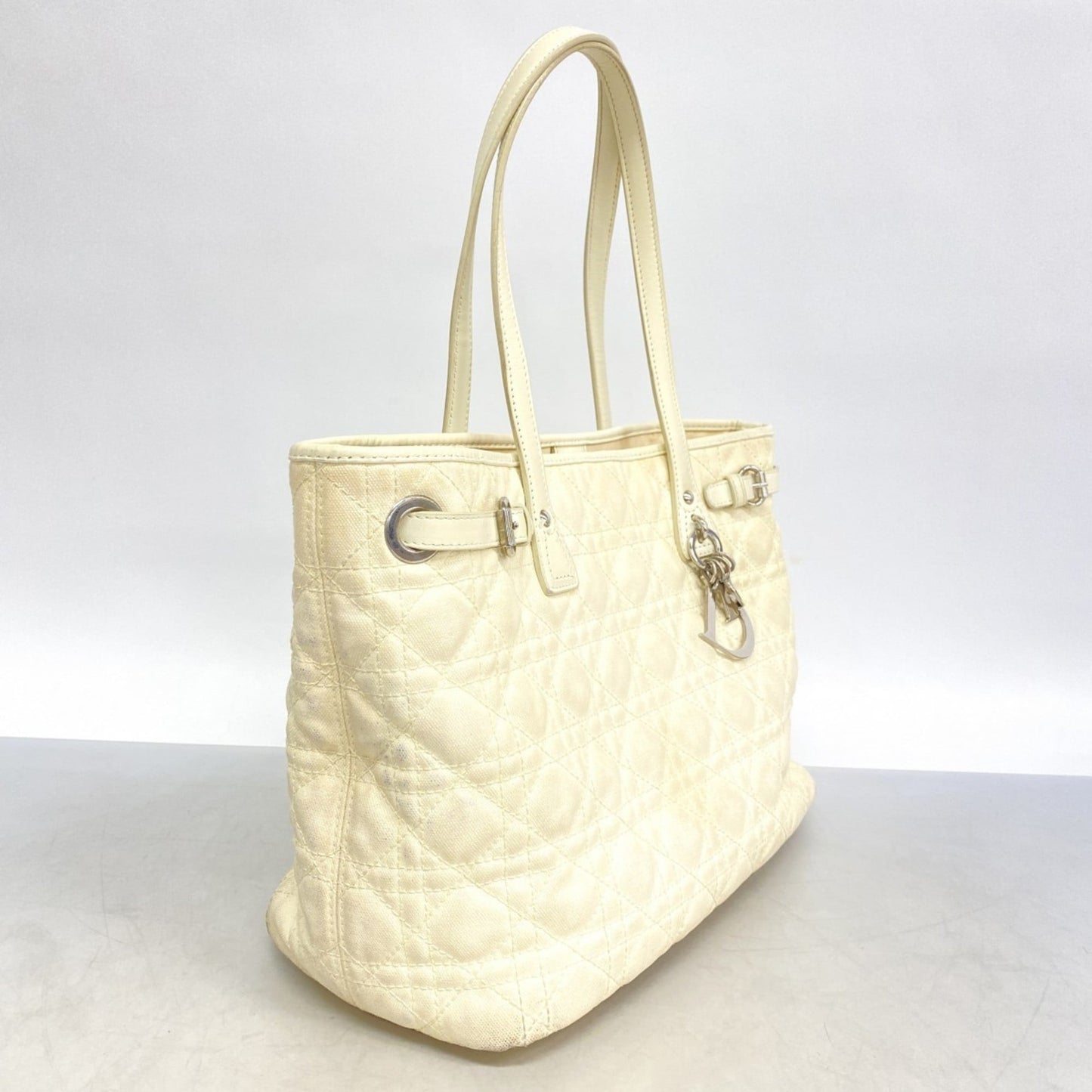 Christian Dior White Canvas Tote Bag ()