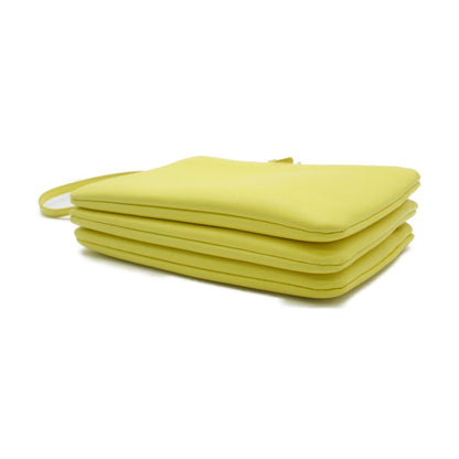 Celine Trio Shoulder Bag Yellow leather