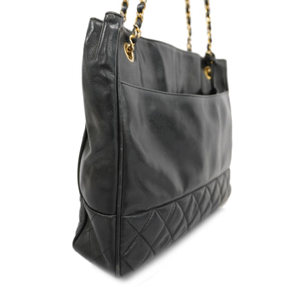 ChanelAuth  Matelasse Chain Shoulder Women's Leather Shoulder Bag Black