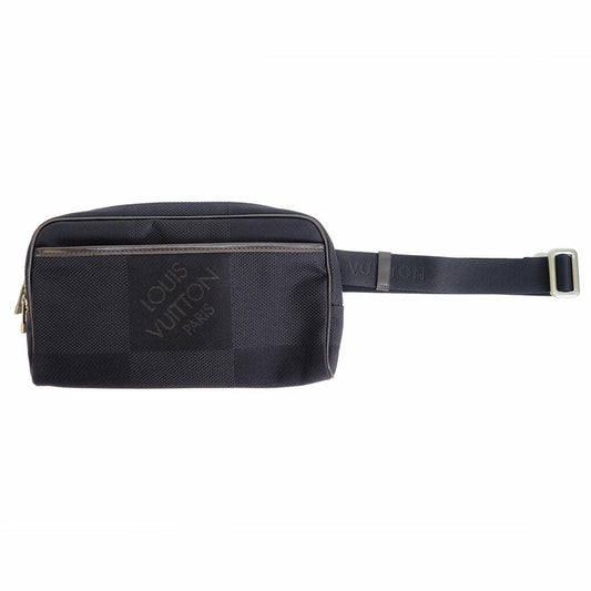 Louis Vuitton Acrobat Body Bag Damier Jean Black M93620 Waist Pouch Men's