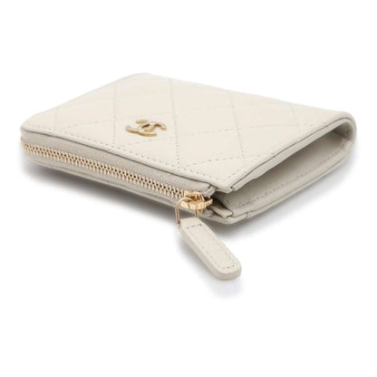 Chanel Wallet/Coin Case Coco Mark Matelasse Caviar Skin L Shape AP3999 Wallet Business Card Holder/Card Women's CHANEL WALLET