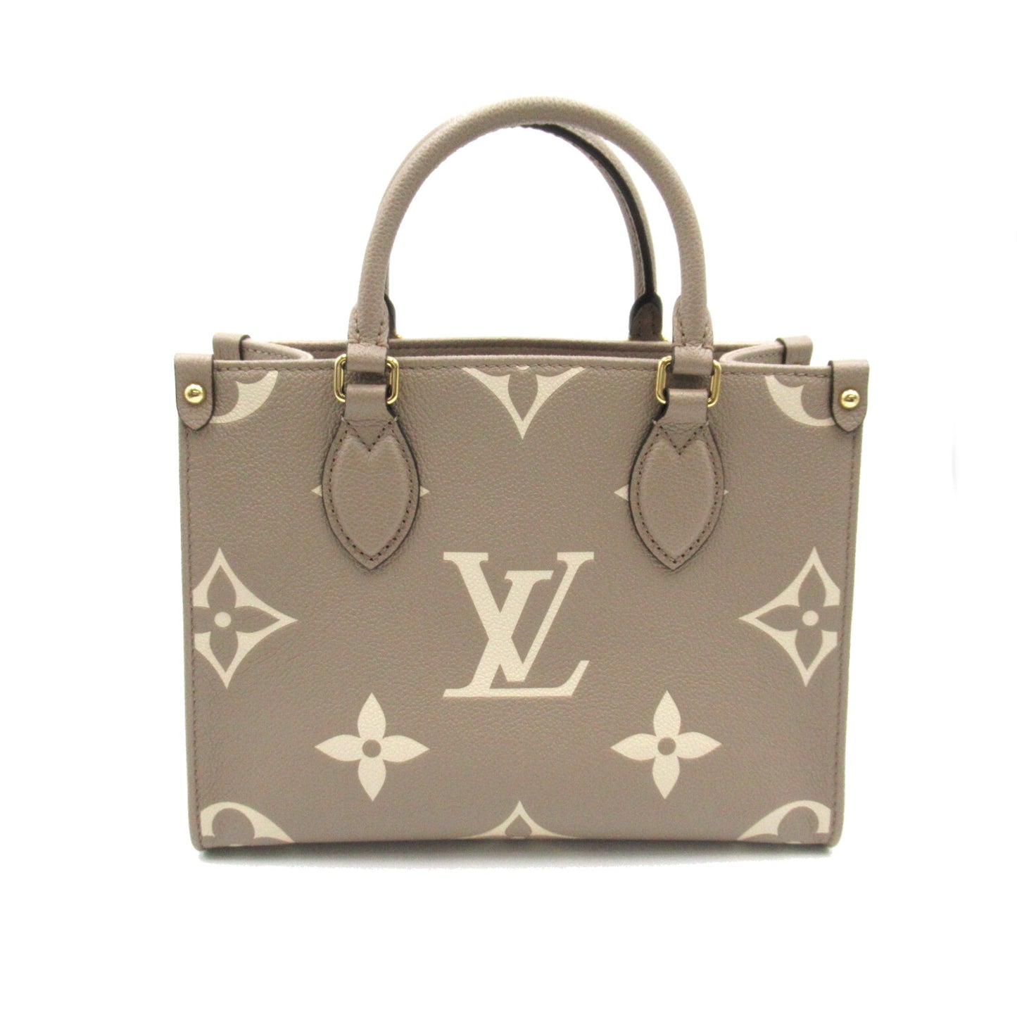 Louis Vuitton On the Go PM Beige Turtle claim Monogram empreinte leather M45779