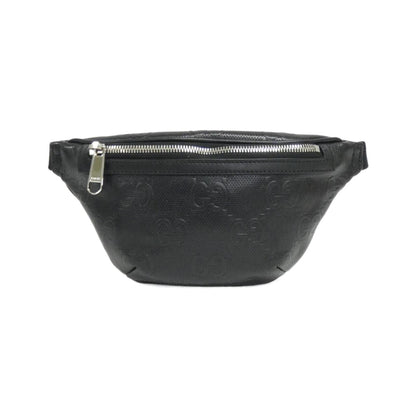 Gucci Black Embossed Fanny Pack Sling Bag ()