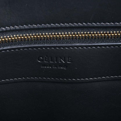 Celine Leather Tote Bag Black Ladies