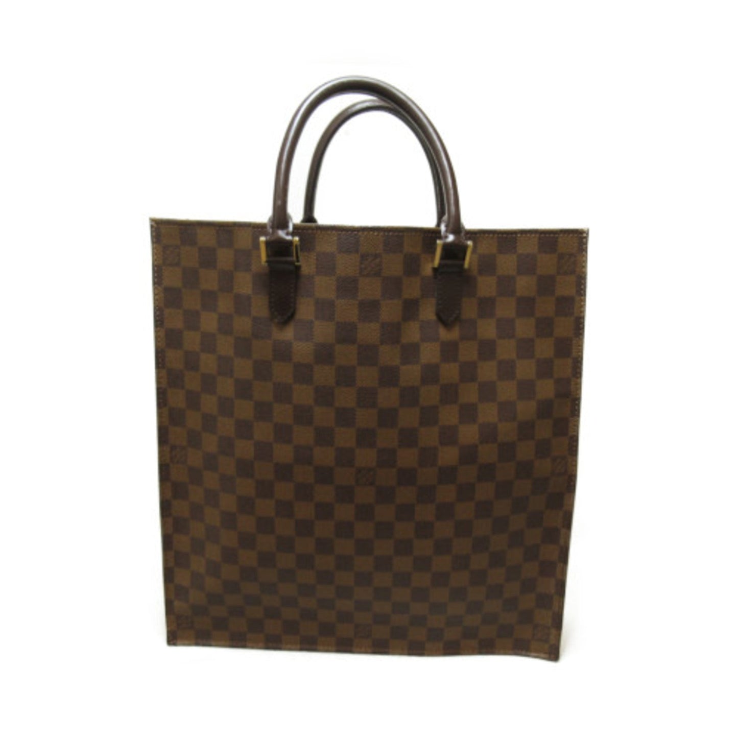 LOUIS VUITTON Sac Plat Brown Ebene Damier PVC coated canvas N51140