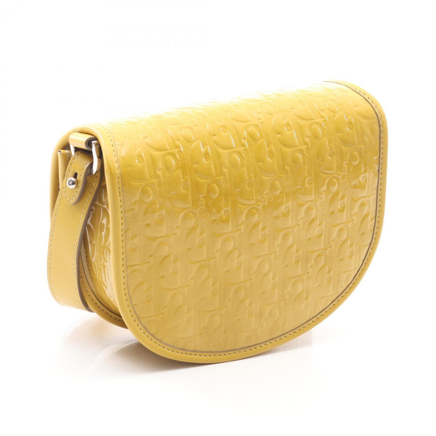 Christian Dior Yellow Patent Leather Shoulder Bag ()