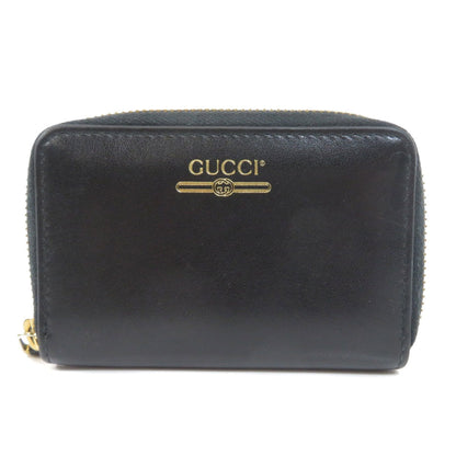 Gucci 547597 logo card case leather unisex