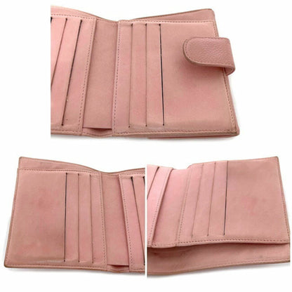 Chanel Bi-Fold Wallet Pink Caviar Skin A13496 Coco Mark 9s CHANEL W Ladies Pastel