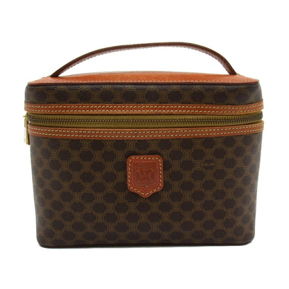 Celine Macadam vanity bag Brown PVC coated canvas