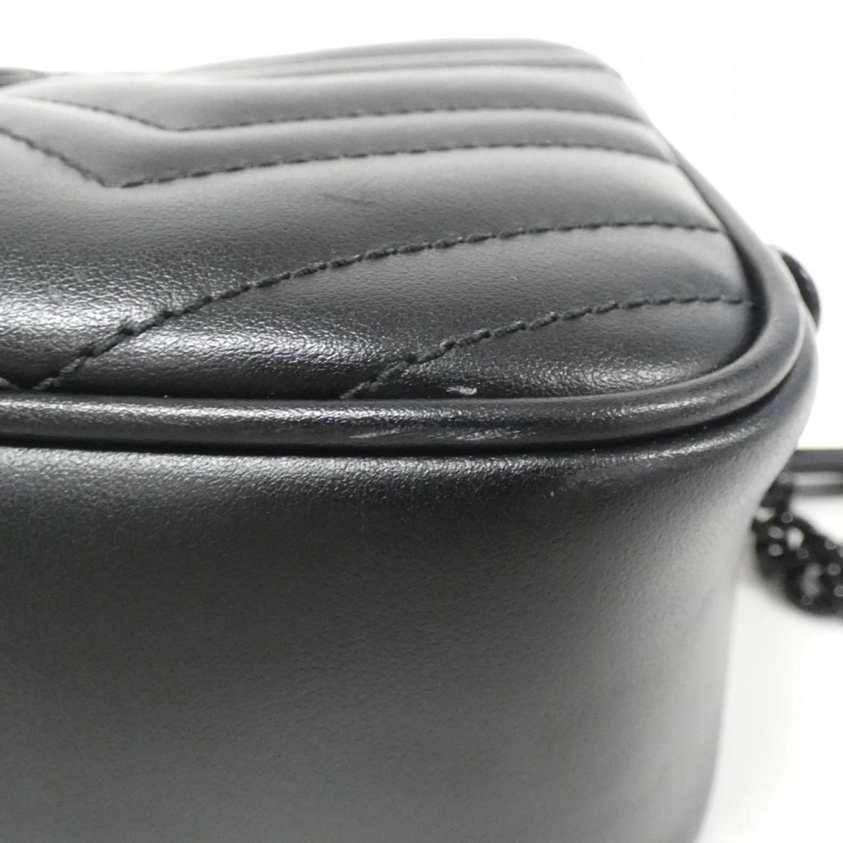 Gucci Black Quilting Leather Shoulder Bag