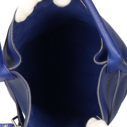 Celine baguette shoulder bag leather cobalt ladies