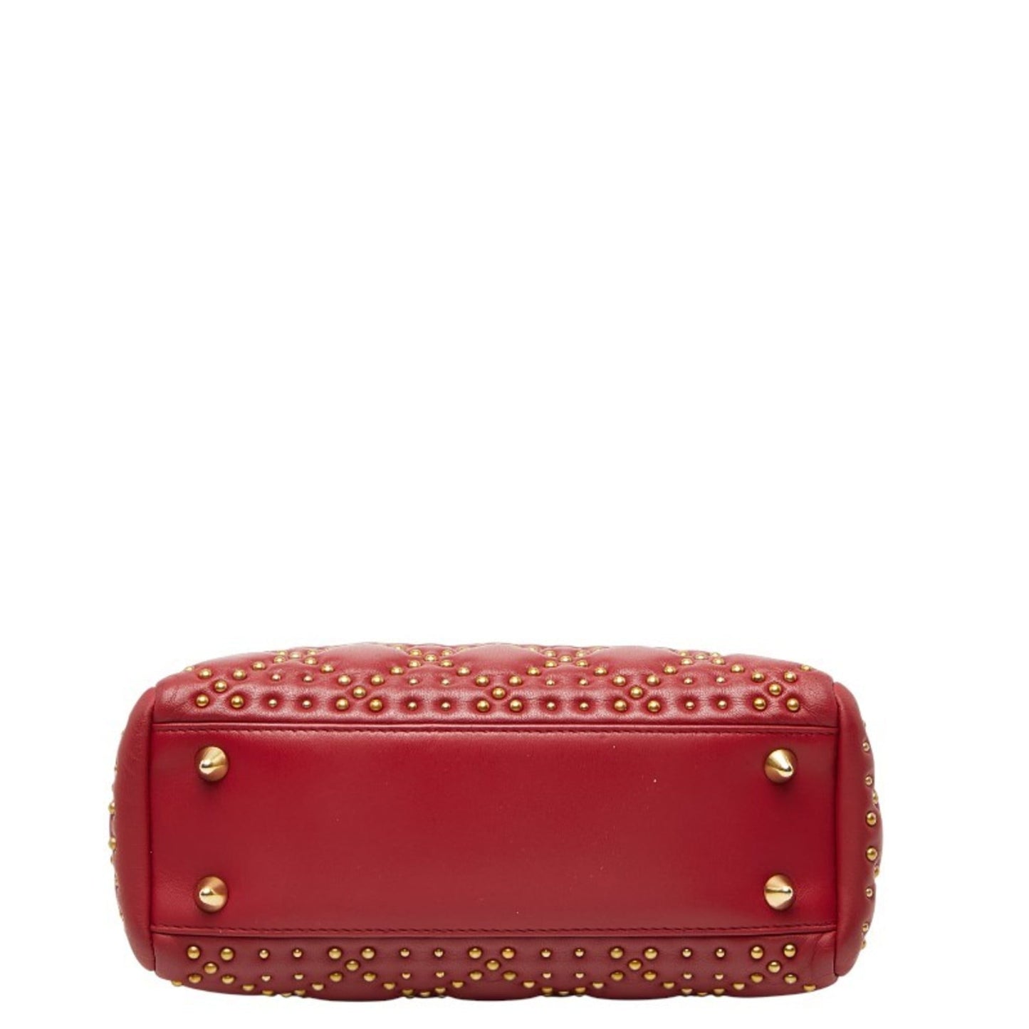 Christian Dior Red Color Leather Handbag Shoulder Bag ()