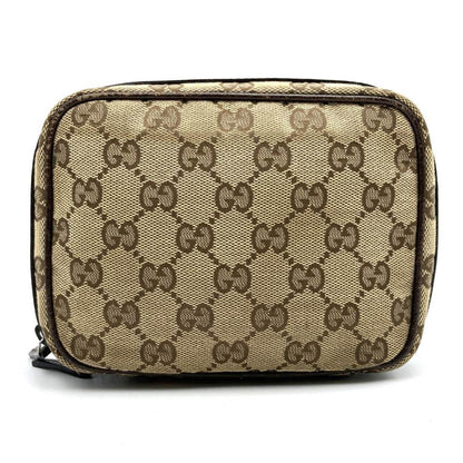 Gucci Beige Gg Canvas Pouch ()