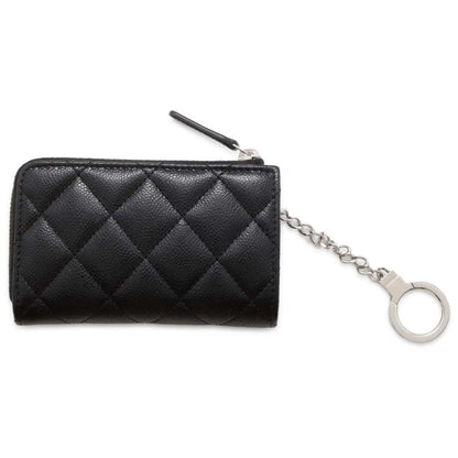 CHANEL Wallet/Coin Case Matelasse Caviar Skin AP0221 Black