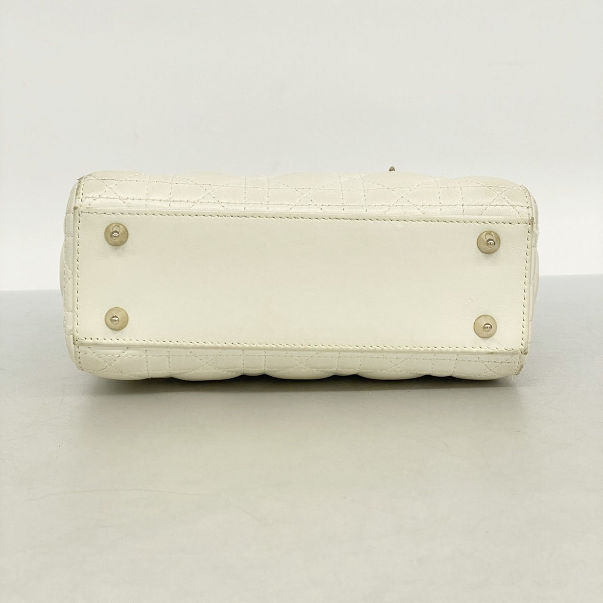 Christian Dior White Leather Handbag ()