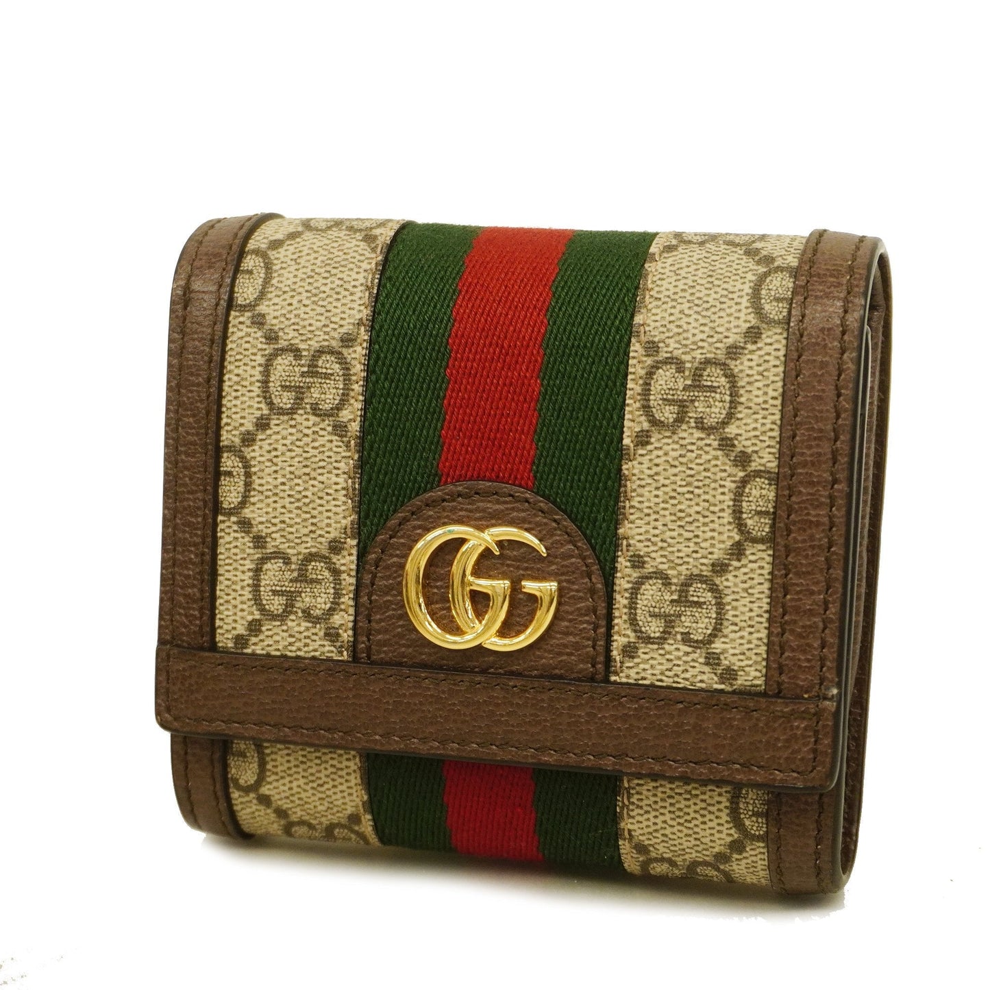 Gucci Bifold Wallet Ophidia 598662 GG Supreme Beige