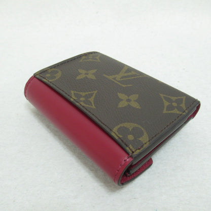 LOUIS VUITTON Portefeiulle Zoe tri-fold wallet Brown Bordeaux system Fuschia Monogram PVC coated canvas M62932