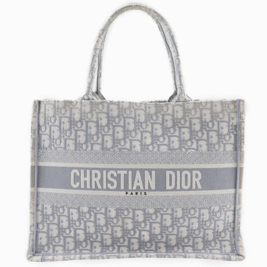 Christian Dior Light Gray Cotton Tote Bag ()