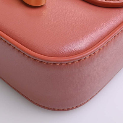 Celine Leather Claude Triomphe Shoulder Bag 10I513DPV Orange Ladies