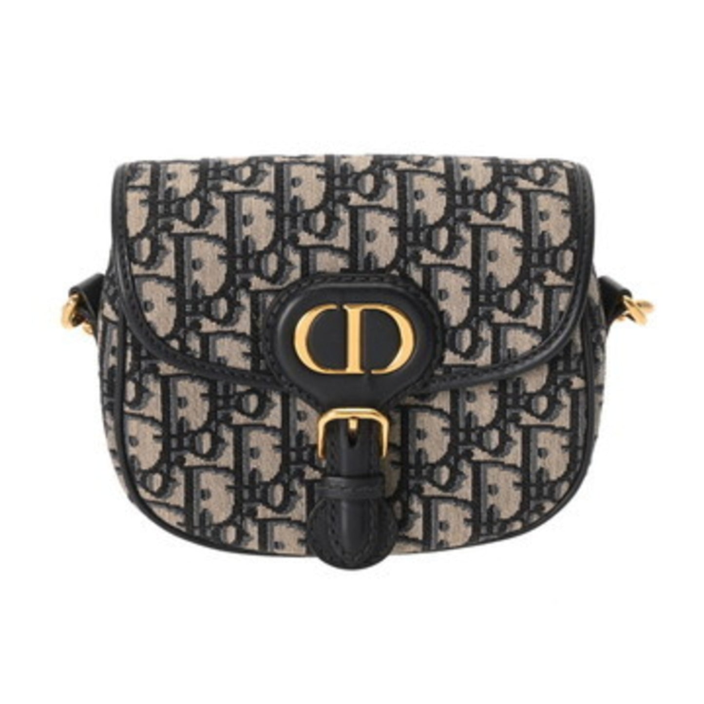 Christian Dior Navy Jacquard Shoulder Bag ()