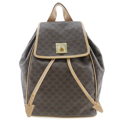 Celine Macadam rucksack daypack M16 PVC x leather tea ladies