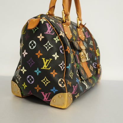 LOUIS VUITTONAuth  Monogram Multicolore Speedy 30 M92642 Women's HandBag Noir