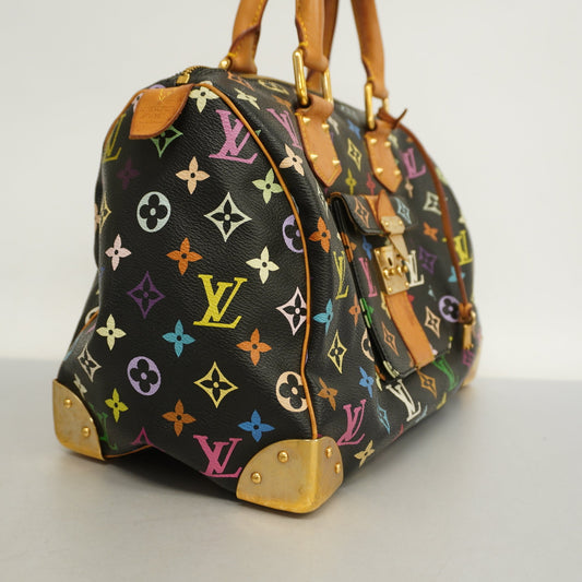 LOUIS VUITTONAuth  Monogram Multicolore Speedy 30 M92642 Women's HandBag Noir