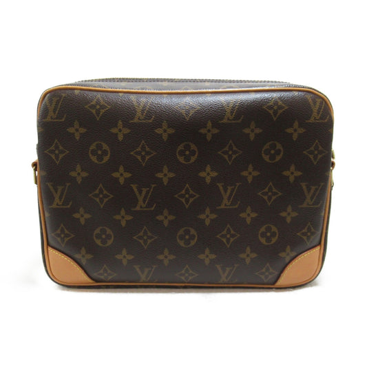 LOUIS VUITTON Nile Shoulder Bag Brown Monogram PVC coated canvas M45244