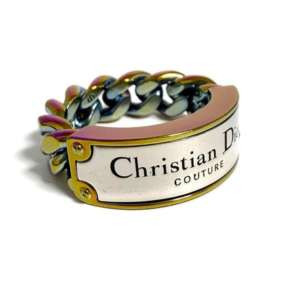 Christian Dior Multi-Color Metal Band Ring ()