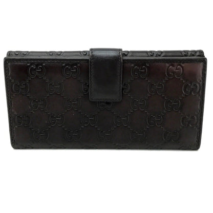Gucci Dark Brown Leather Wallet (Tri-Fold)