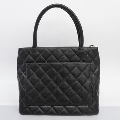 CHANEL   Reprint Tote Women's Leather Tote Bag Black