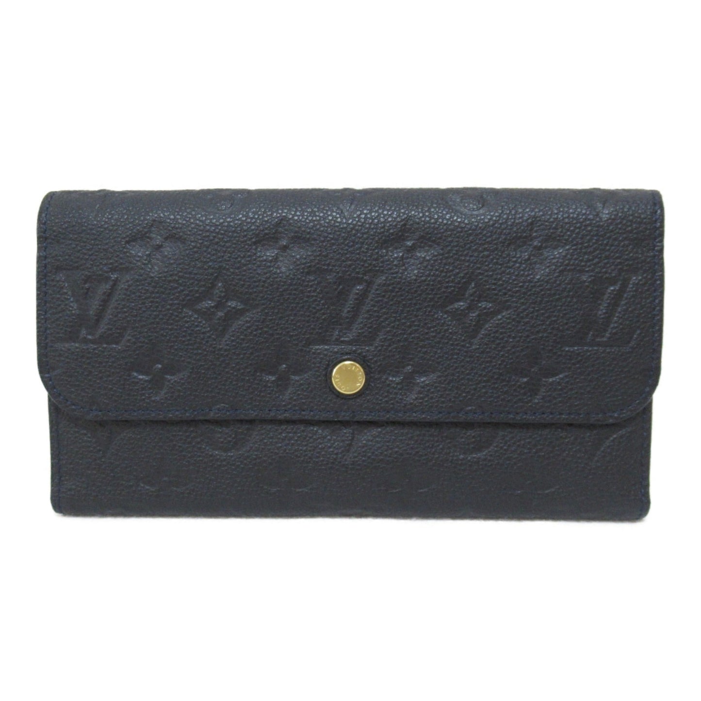 LOUIS VUITTON Portefeiulle Virtuos Navy Infini Monogram empreinte leather M60258