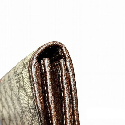 Gucci Gg Supreme Beige Brown Gg Supreme Wallet (Bi-Fold)