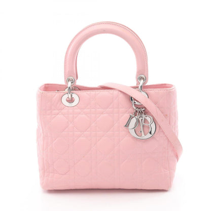 Christian Dior Pink Leather Handbag ()